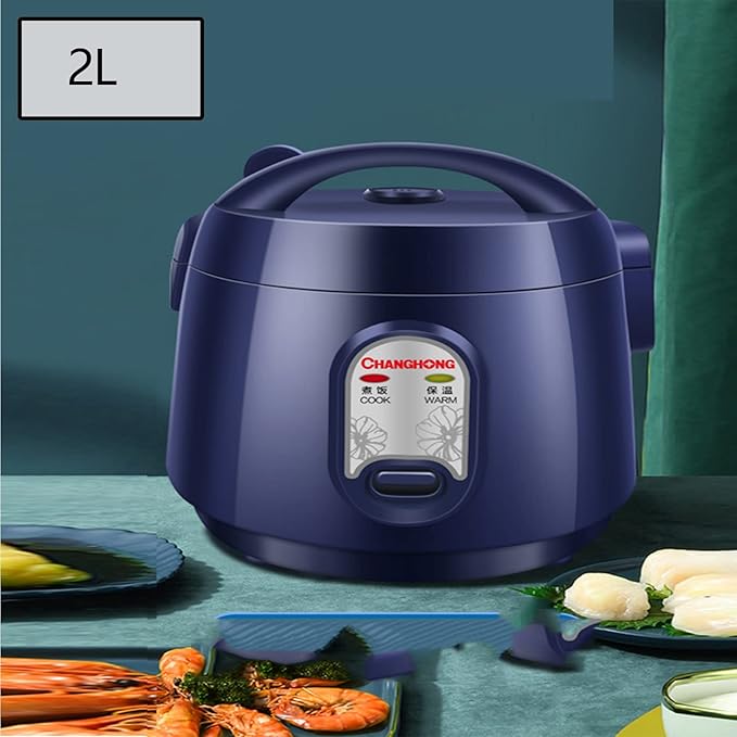 Household Multifunctional Rice Cooker Rice Cooker With Heat Preservation Function Portable Travel Nonstick Coating Fast Cooking 2-3 People (Size : 2L)