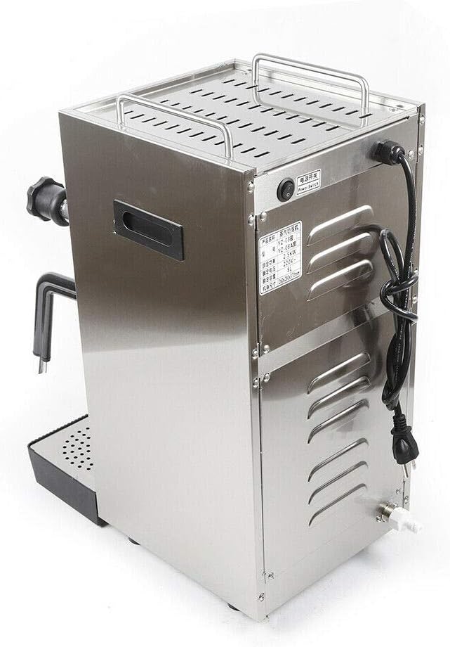 Commercial Milk Frother 8L Commercial Espresso Coffee Steam Water Boiling Machine with LED Display 2500W Milk Foam Machine 110V for Cafe Coffee Tea Shop Home