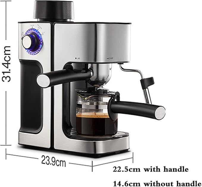 Machine Semi-Automatic Coffee Machine Italian steam and Milk frother 5bar Extraction Pressure Suitable for Cappuccino