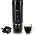 Portable Espresso Machine Travel Espresso Maker Car Coffee Maker Self-Heating with USB-C Compatible with Ground Coffee &amp Capsules (NS＆DG) for RV Hiking Camping Office