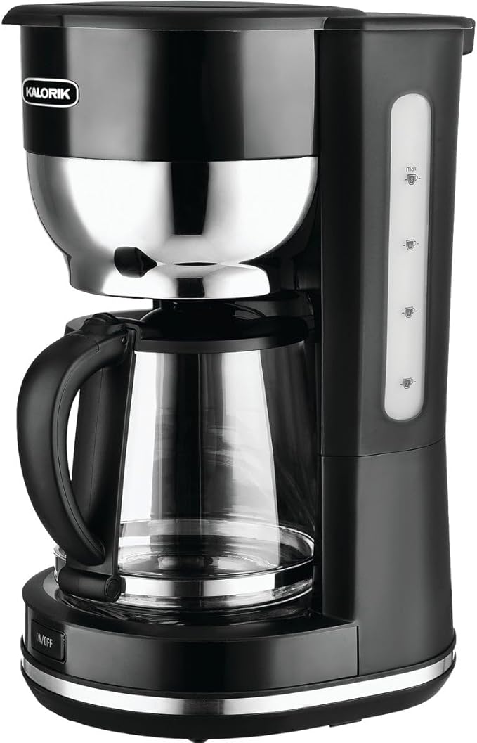 Kalorik Mid-Century 10 Cup Retro Coffee Maker Black