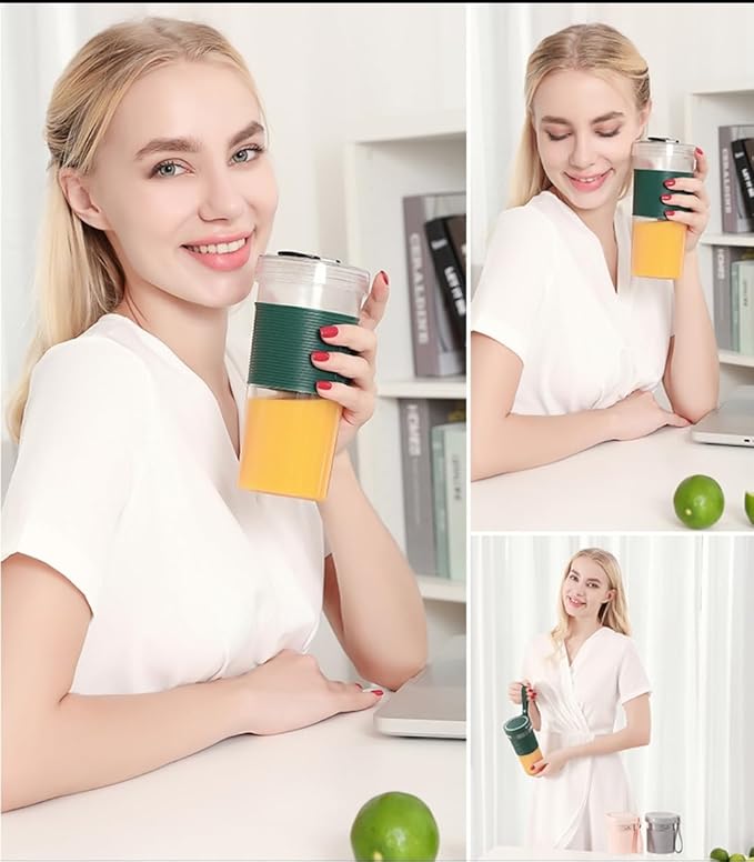 Portable Rechargeable Electric Blender Mini USB Fruit Juicer (Silver)
