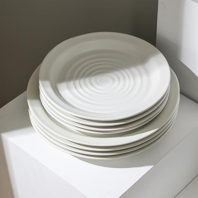 Stone Lain Orbit 24-Piece Dinnerware Set Stoneware White