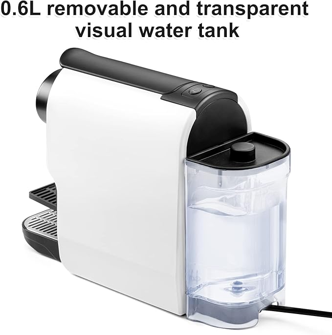 Mini Espresso Machine Compatible for NS Original Line Pods Compact Capsule Coffee Maker with 20 Bar High Pressure Pump 22 oz Removable Water Tank