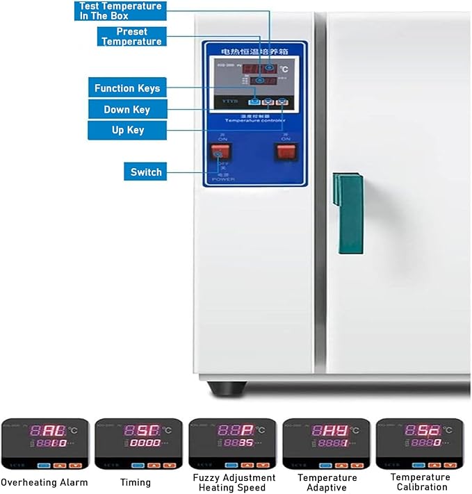 Laboratory/Industrial Thermostatic Blast Drying Oven 600W Drying Oven 220V/RT+5-300°C 156L Laboratory Drying Oven202-0S