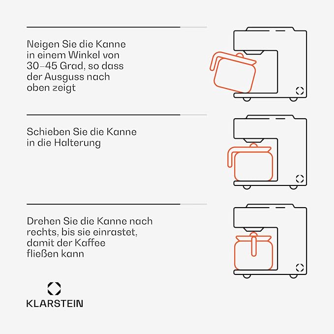 Klarstein Arabica Coffee Machine with Filter - Filter Coffee Machine 800 Watt EasyTouch Control 1.2 L Up to 12 Cups with Permanent Filter Red/Black