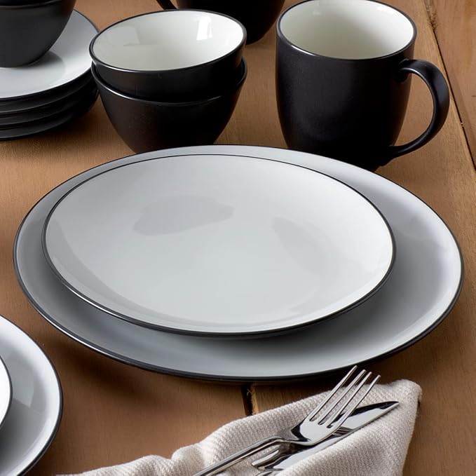 Noritake Colorwave Graphite 4-Piece Coupe Place Setting Service for 1