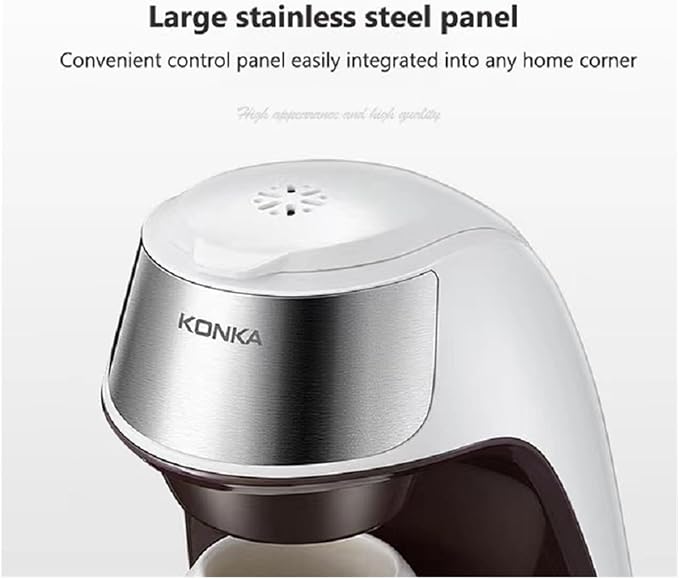 Portable Mini Coffee Maker Machine - Automatic Drip Coffee Maker for Home and Office - Easy Operation Electric Coffee Brewer