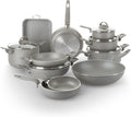 Traditional Hob Pots Set Non-Stick Pots Set Cookware Set Healthy Fast and Even Cooking. Made in Italy. (16 Pieces)