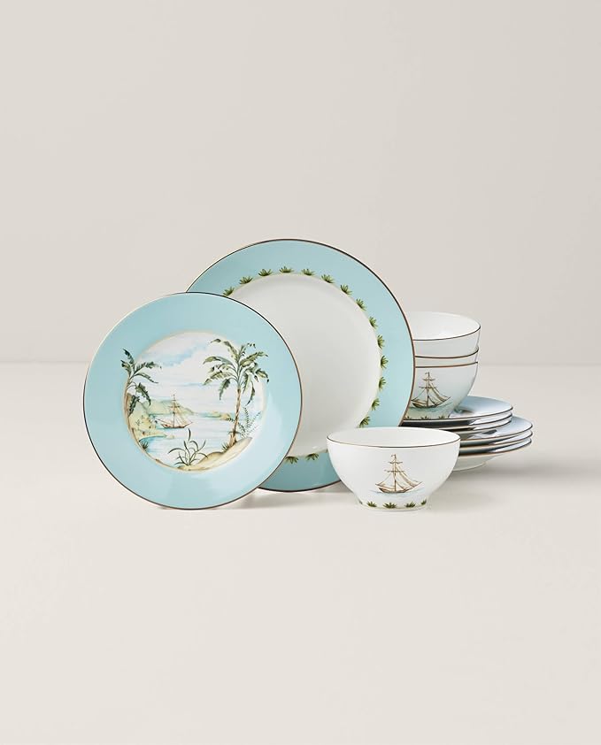 Lenox 896694 British Colonial Tradewind 12-Piece Dinnerware Set Set of 4