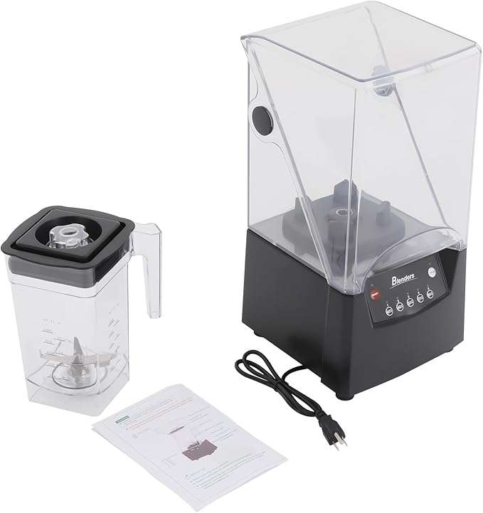 Smoothie Machine 2600W commercial Blenders For Kitchen With 0.48 Gallon Capacity5 Time Settings 23000rpm Countertop Blender For Juices Shakes And Smoothies