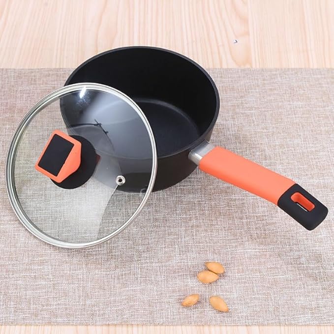 5Piece Non Stick Aluminum Cookware Set for Home Kitchens Compatible with Various Oven Types