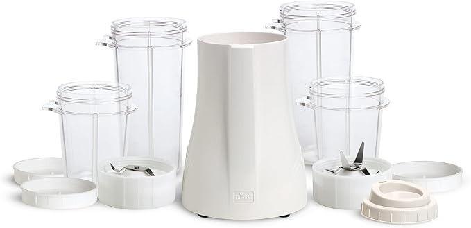 Tribest PB-250 Kitchen Grinder &amp Personal Blender for Shakes and Smoothies with BPA-Free Portable Blender Cups White