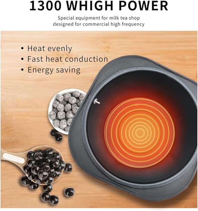 Tapioca Pearls Cooker Boba cook machine Non-Stick Pan 9L Mochi maker 1300W Pearl Cooking Pot Sago Cooker 110v/220v