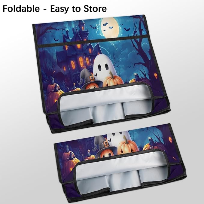 cfpolar Kitchen Aid Mixer Cover Compatible with 6-8 Quarts Halloween Cute Ghosts Pumpkin Stand Mixer Cover Kitchen Aid Mixers Accessories Appliance Organizer Bag Dust Covers with Zipper Pocket