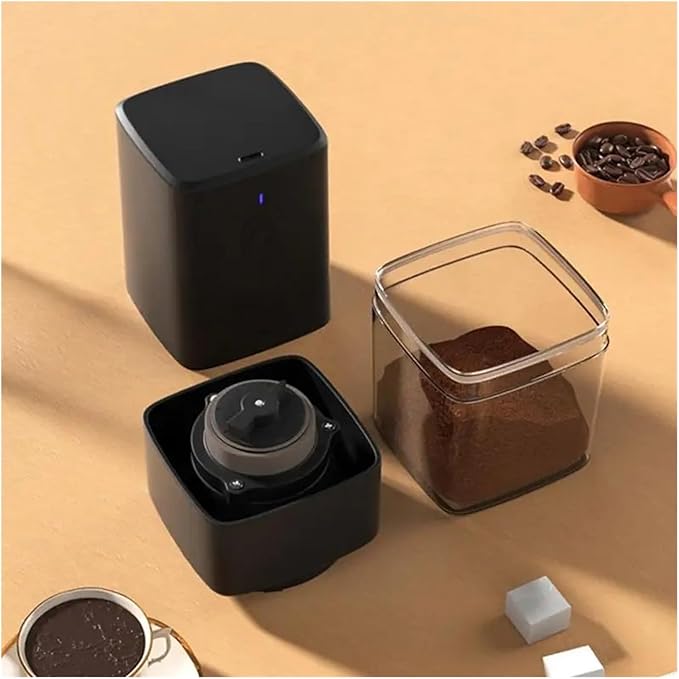 Portable Coffee Machine 2Pcs Portable Electric Coffee Grinder USB Easy to use and clean Indoor and outdoor carry aroundfor Outdoor Travel Picnic(Black)