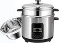 Rice Cooker (2-6L) 304 Stainless Steel Inner Pot Intelligent Insulation Make Rice &amp Steam Food &amp Vegetables 220-240V US/EU Power(5L)