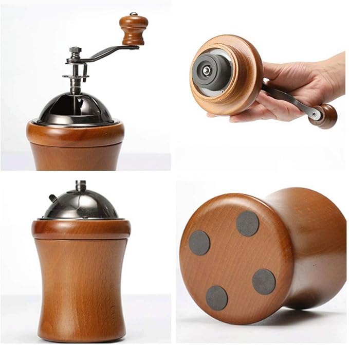 Coffee machine wooden dome hand grinder machine ceramic core grinding machine coffee grinder