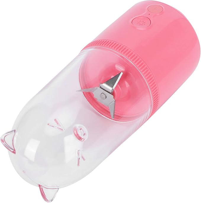 Portable USB Rechargeable Electric Fruit Juicer Blender(pink)