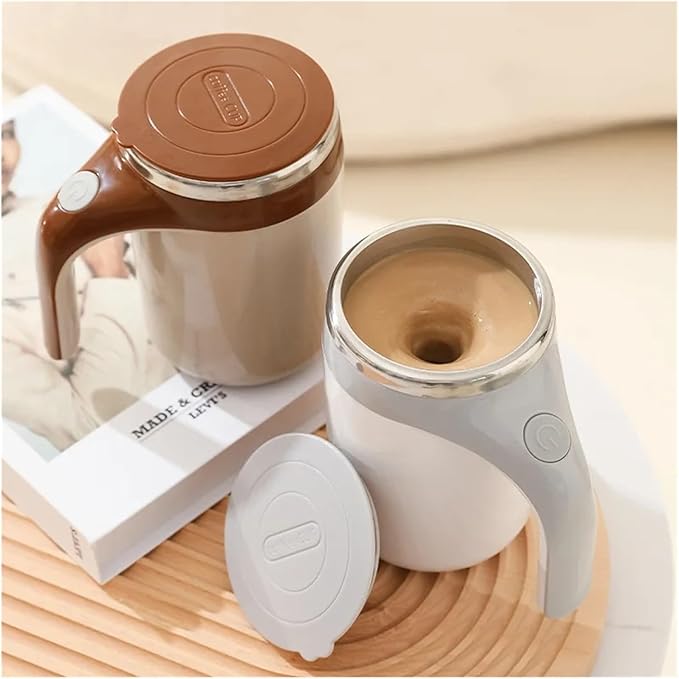 Automatic Mixing Cup Portable Automatic Stirring Cup Mug Rechargeable Coffee Electric Stirring Stainless Steel Magnetic Rotating Blender Stirring CupElectric Stirring Mug(Coffee)