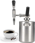 Stainless Steel Home Brew Nitrogen Infusion Coffee Keg SystemNitro Cold Brew Coffee Maker Nitrogen Gas System Coffee Dispenser Kit(2L) cold brew coffee maker nitro toddy iced nitro coffee ma