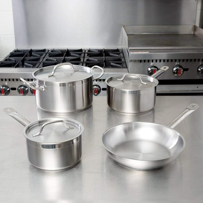 7-Piece Stainless Steel Induction Ready Cookware Setvigor