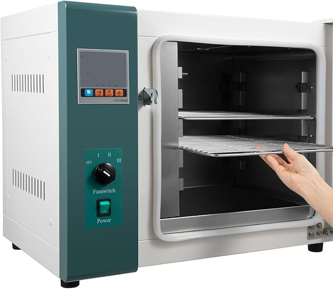 110V 1000W Lab Oven Digital 12Gal Capacity Drying Oven101-0AB Convection Oven Plate Stainless Steel Thermostatic Electric Incubator Box Forced Air Laboratory Constant Temperature