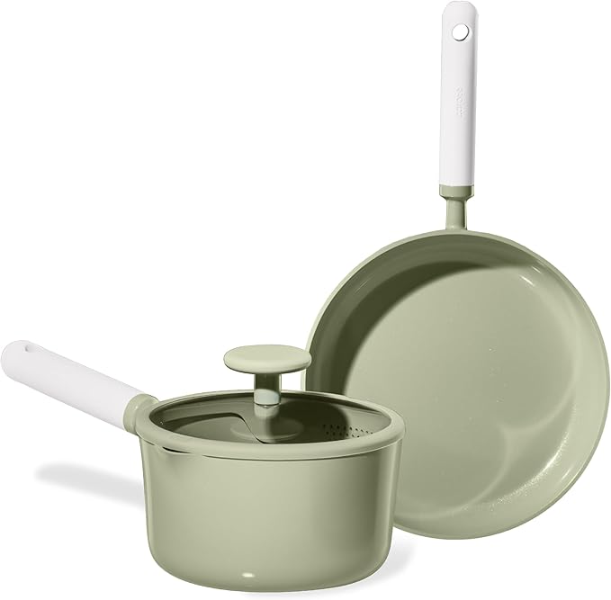CAROTE 3pcs verona collection cookware set macaron green
