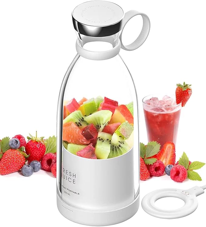 Generic 350mL Portable Mini Food Blender USB Rechargeable Portable White