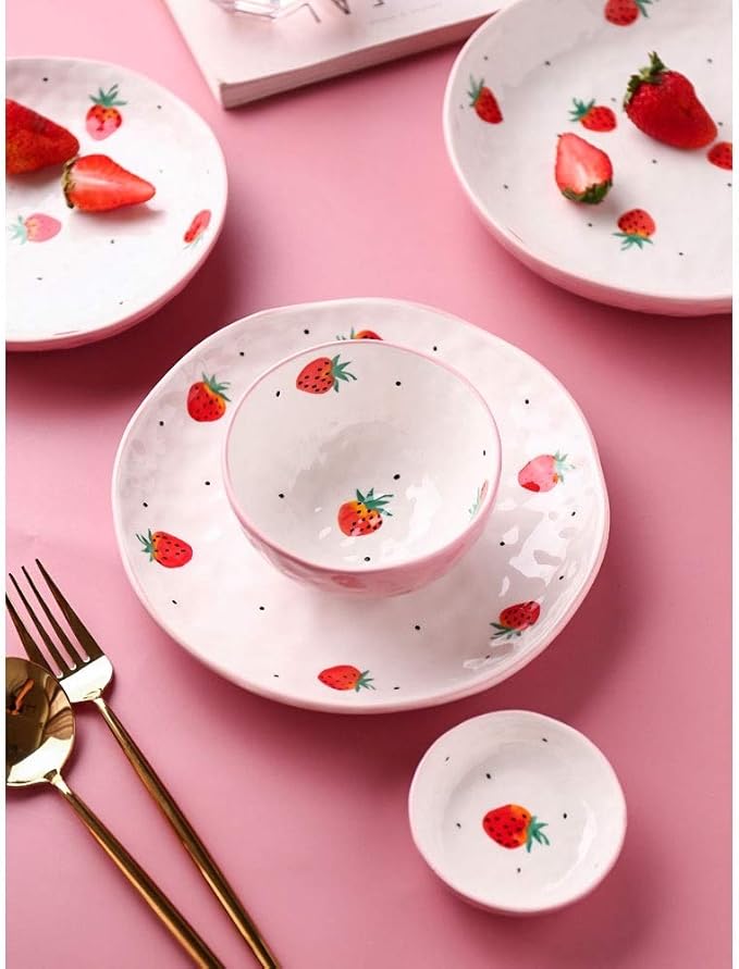 Elegant Dinnerware Set Dinner Plates Bowls Set Reactive Glaze Dinnerware Set Bpa-Free Dishwasher Safe Best For Indoor And Outdoor PartyB