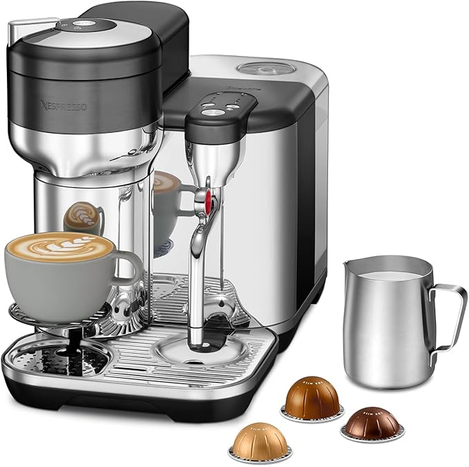 Nespresso Vertuo Creatista Coffee and Espresso Maker by Breville Black Truffle