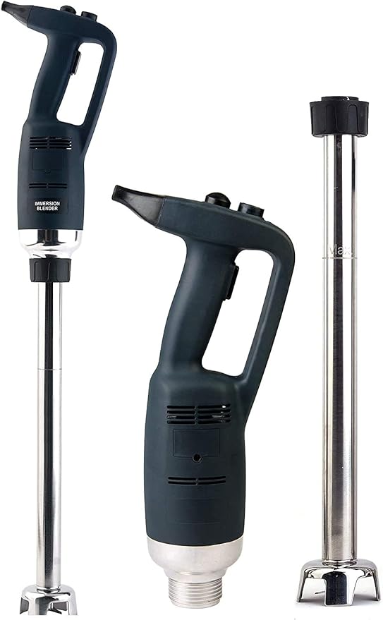 Heavy Duty 22 Inch Commercial Immersion Hand Blender Electric Handheld Stick Blender Speed control Blenders with Detachable Shaft Professional 500W Power 55 Gallon for Kitchen Home Use