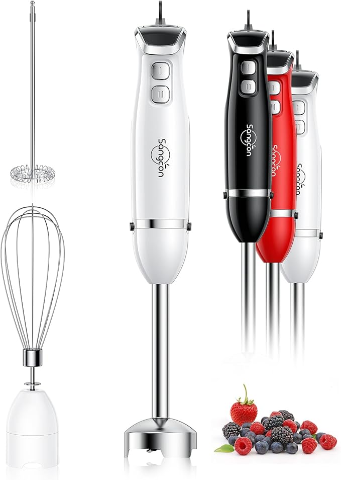 Sangcon Blenders and Food Processor Combo for Kitchen Bundle with immersion blender