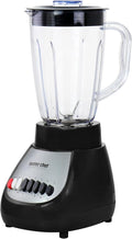 10-Speed Countertop Blender with 50oz Shatterproof Jar – 350-Watt Electric Blender with Pulse Function &amp Stainless Steel Blade – White &amp Black Kitchen Mixer for Smoothies Ice &amp More (Blac
