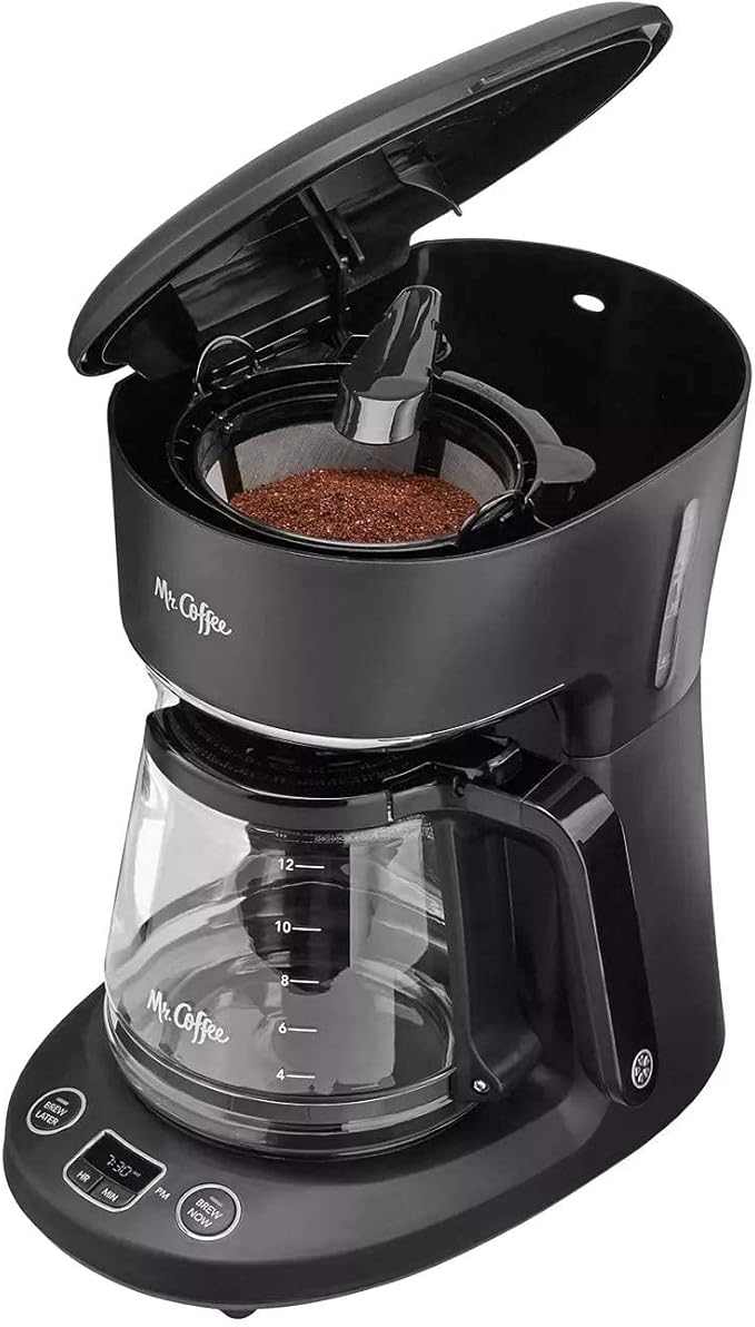 Mr. Coffee® 12-Cup Programmable Coffeemaker Brew Now or Later
