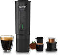 H02 PRO Portable Espresso Maker Electric Coffee Machine for Travel 20Bar Small Mini Coffee Maker with Self-Heating Espresso Machine Fits Ground Coffee &amp NS Capsule for Camping Hiking