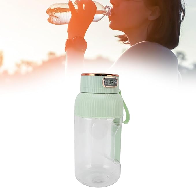 Portable Juicer Cup 150W 1200ml Mini Travel Blender with Detachable Design and Overload Prevention for Gym Home Office Sports Use (Green)