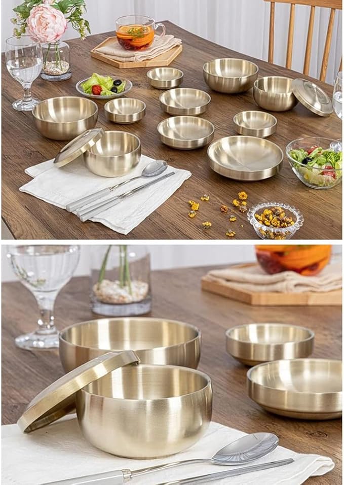 Korean style Titanium lightweight easy to care for Luxury Tableware Set for 2 people-12PCS