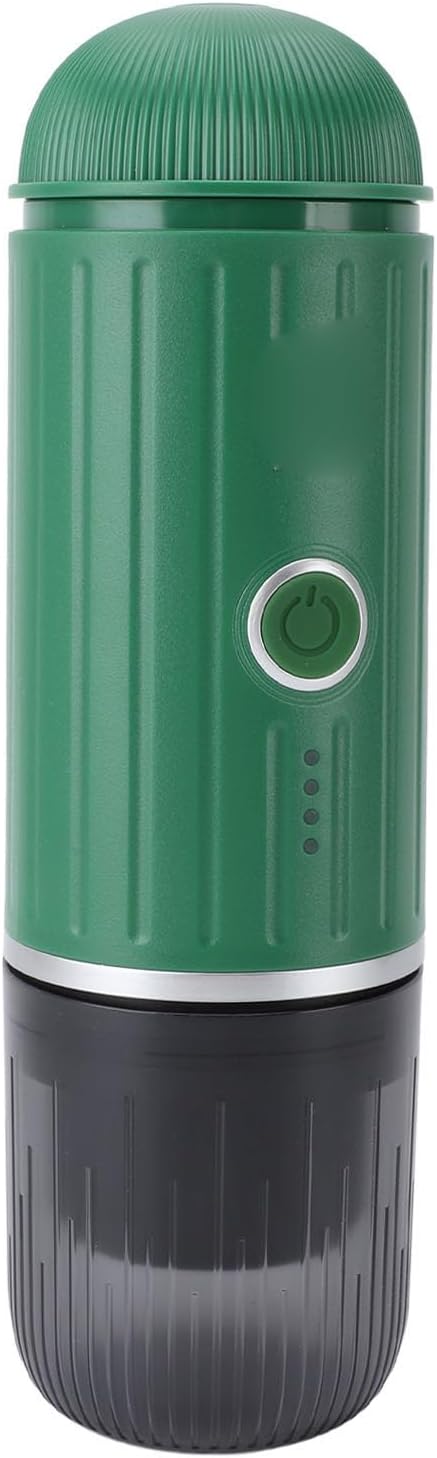 ZJchao Portable Coffee Maker Mini Machine 19 Bar High Pressure Professional Oil Extraction Compact Travel Coffee Machine for Home Office Travel ABS Material (Green)