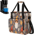 Christmas (611) Coffee Maker Carring Bag Travel Carrying Storage Tote Bag Compatible with Keurig K-Mini or K-Mini Plus Portable Single Serve Coffee Brewer Case with Pockets for K-cup Pods