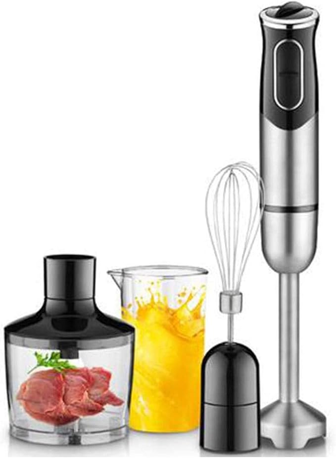 Immersion Blender 600W 2-Speed Hand Blender Hand Blender Set Includes Stainless Steel Stick Blender Chopper Beaker Whisk BPA-Free
