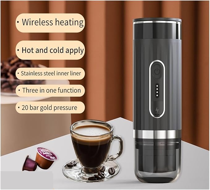 Portable Coffee Maker Electric Machine For Outdoor Travel Car Espresso