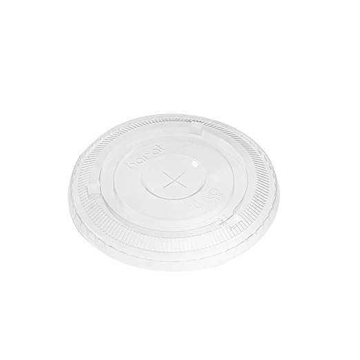 Karat C-KC626TS 98mm Diameter Flat Lids for Karat Cold Cups Case of 1000