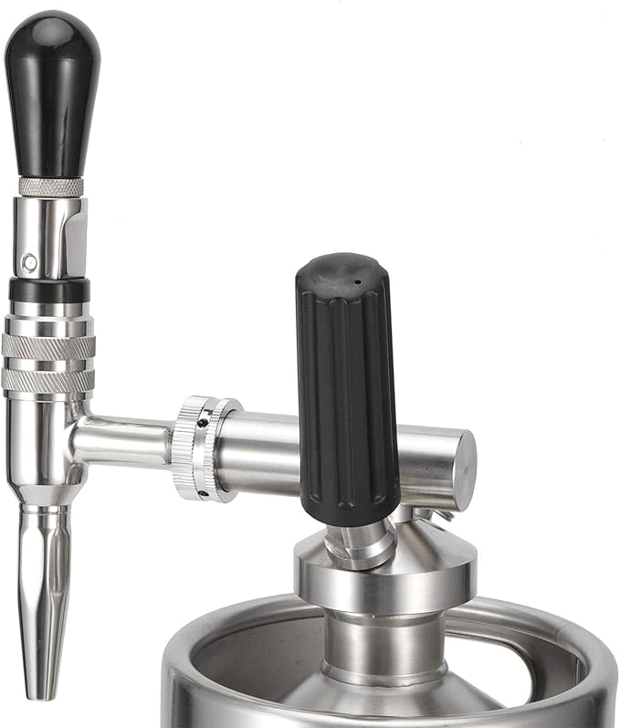 aqxreight Cold Brew Coffee Maker Stainless Steel Keg Nitrogen Coffee Machine Dispenser System at Home (3.6L)