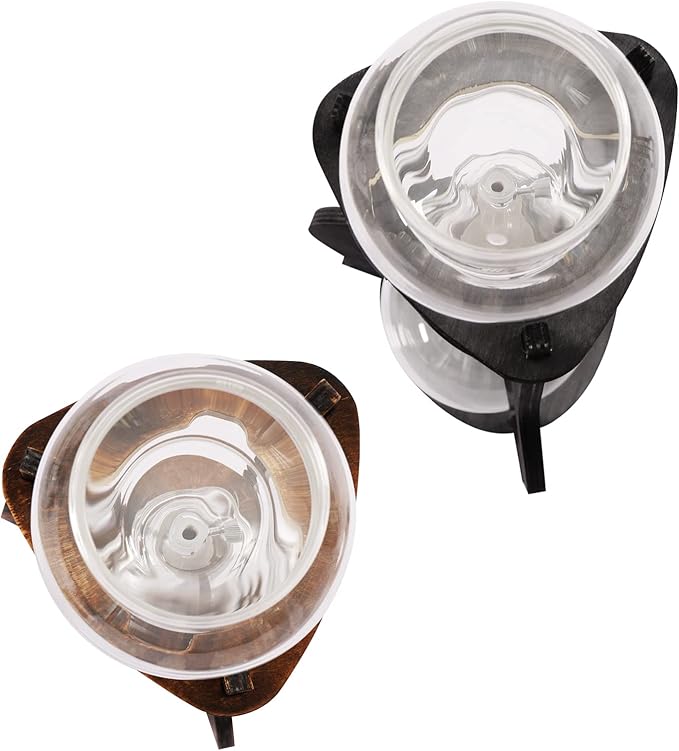 DNYSYSJ Iced Coffee Cold Brew Drip Tower 600ml Coffee Maker Ice Coffee Machine 6-8 Cup (Grey)