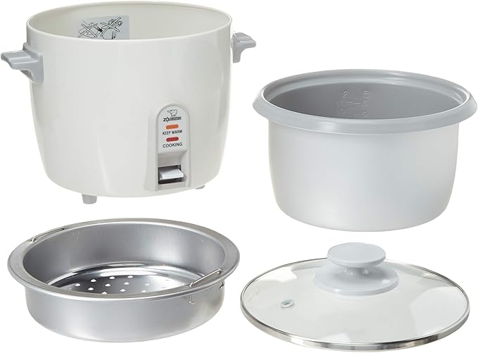 Zojirushi NS-ZCC10 Neuro Fuzzy Cooker 5.5-Cup uncooked rice / 1L White &amp NHS-10 6-Cup (Uncooked) Rice Cooker
