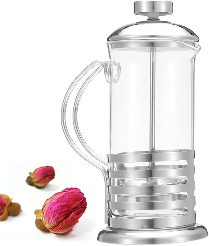600/800ml Stainless Steel French Press Coffee Cup Tea Maker Cafetiere Filter-600Ml