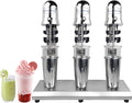 Milkshake Maker Commercial Electric Milkshake Maker 110V 18000rmp 3-Head Drink Mixer Machine Stainless Steel Tea Drink Juice Mixer with 6pcs 800ml Cups and 2 Speeds Adjustable