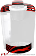 Decal Style Vinyl Skin compatible with Keurig K40 Elite Coffee Makers Zebra Red (COFFEE MAKER NOT INCLUDED)