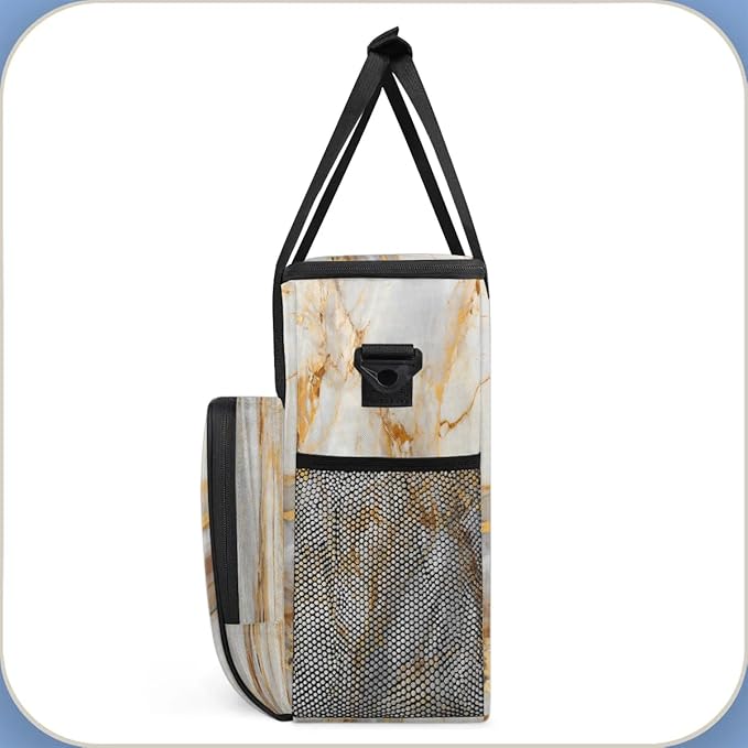 Marble Coffee Maker Travel Bag for K-Mini or K-Mini Plus Single Serve Coffee Brewer Portable Storage Tote Case for Tarvel